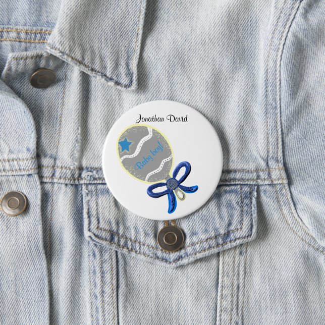 Schaltfläche "Welcome Baby Boy" Button (Beispiel)