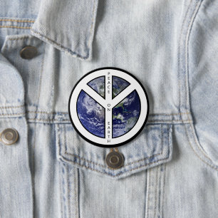 Schaltfläche Weltfrieden Button