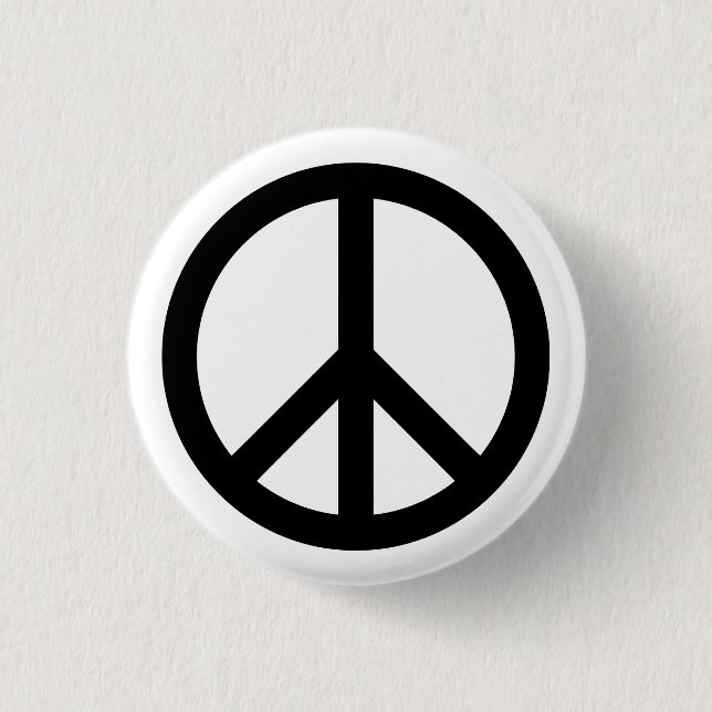 Schaltfläche "White Peace Symbol" Button (Vorderseite)