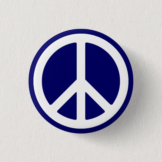 Schaltfläche "White Peace Symbol" Button (Vorderseite)