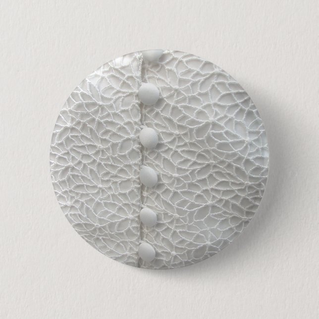 Schaltfläche "White Wedding Gown I" - Anpassbar Button (Vorderseite)