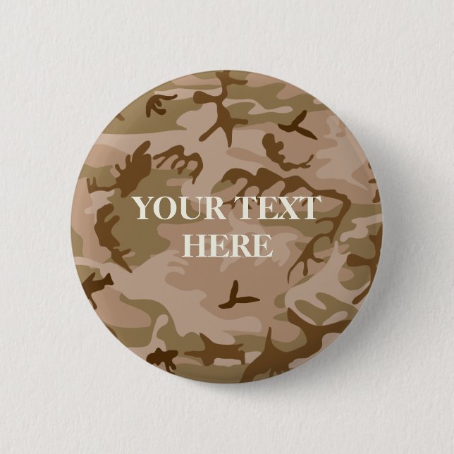 Schaltfläche "Wüstensand-Camouflage" Button (Vorderseite)