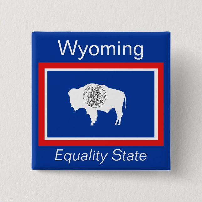 Schaltfläche "Wyoming Flag" Button (Vorderseite)