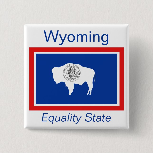 Schaltfläche "Wyoming Flag" Button (Vorderseite)
