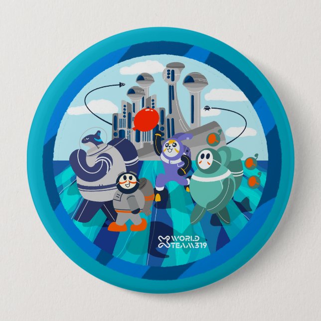 Schaltfläche X World Team 319-20250229 Button (Vorderseite)