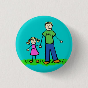 Schaltfläche zum Button von Vater und Tochter