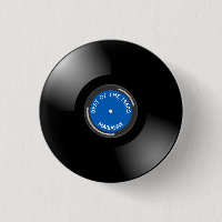 Schaltfläche zum Design von Vinyl Record Album