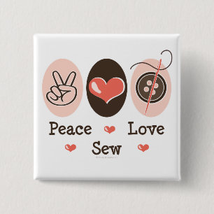 Schaltfläche zum Nähen der Liebe Button