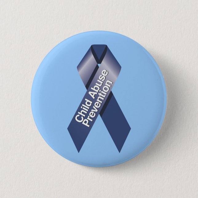 Schaltfläche zur Prävention von Kindesmissbrauch Button (Vorderseite)