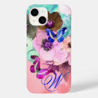 SCHALTFLÄCHEN, AQUAMARINE ROSE UND ANEMONEN-BLUME