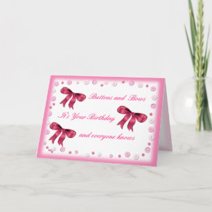 Schaltflächen & Bögen - für jedes Alter anpassen Karte