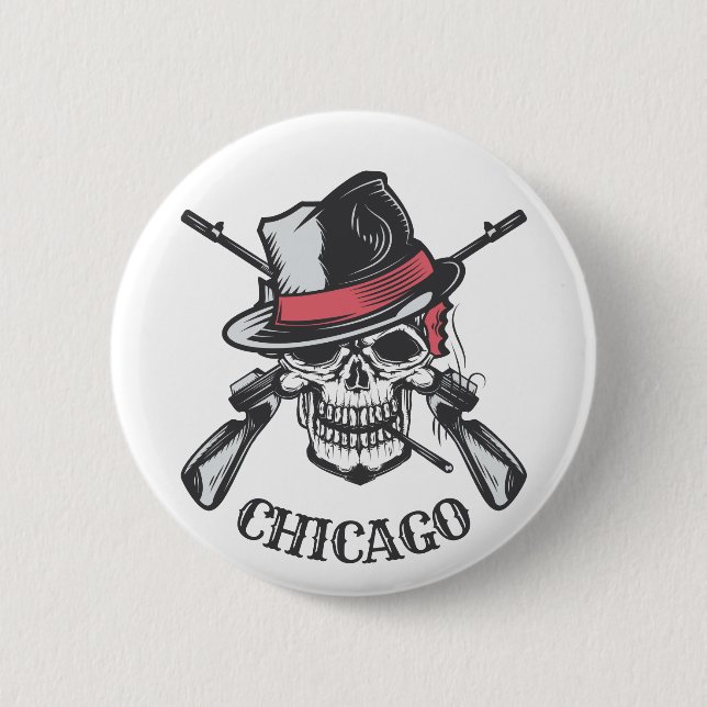 Schaltflächen für benutzerdefinierten Text - Skull Button (Vorderseite)