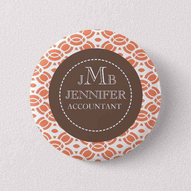Schaltflächen für das Abzeichen Monogramm Musterna Button (Vorderseite)