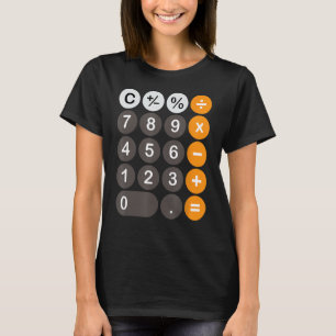 Schaltflächen für den Retro-Rechner Einfache Hallo T-Shirt