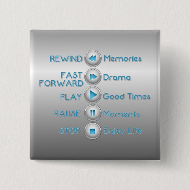 Schaltflächen für die Kontrolle Lebensdauer Silver Button (Vorderseite)
