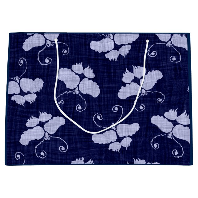 SCHALTFLÄCHEN IN BLAU GROßE GESCHENKTÜTE (Vorderseite)