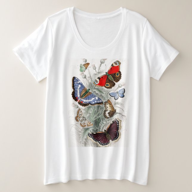 SCHALTFLÄCHEN T - Shirt PLUS GRÖSSE BAUMWOLLE (Design vorne)