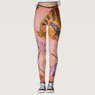 SCHALTFLÄDEN DRUCKTE Leggings