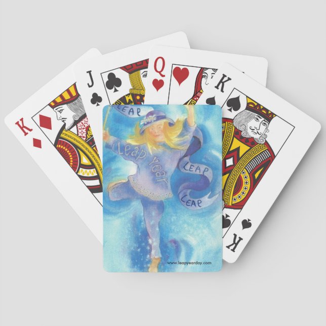 Schaltjahr-Band-Mädchen Spielkarten (Rückseite)