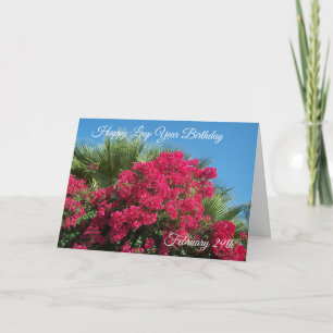 Schaltjahr-Geburtstags-Karte Karte