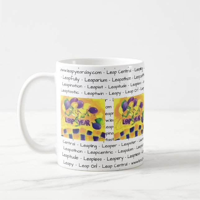 Schaltjahr-Party-Schalen-Tasse Kaffeetasse (Links)