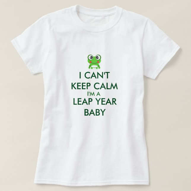 Schaltjahr-Schalttag-Baby Shitrt T-Shirt (Design vorne)