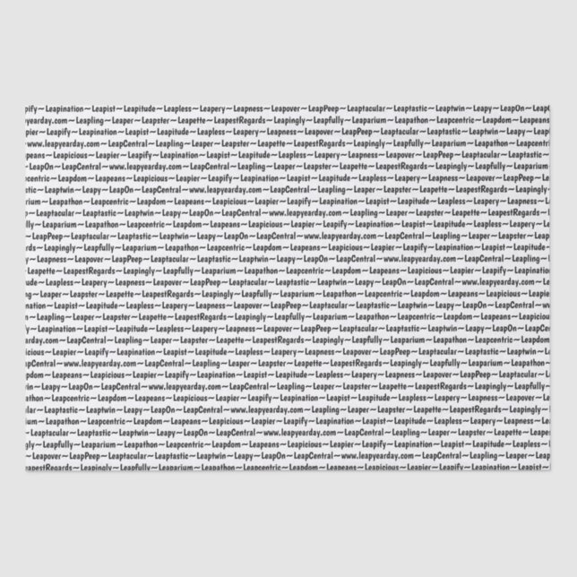 Schaltjahr-Seidenpapier Seidenpapier (Vorderseite)