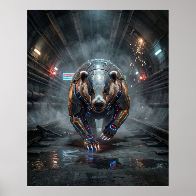 Schaltkreis Dachs Tunnelsturm Poster (Vorne)