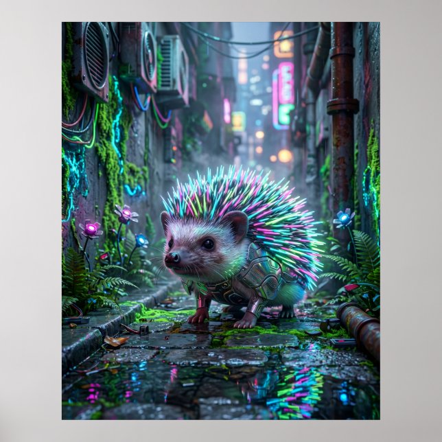 Schaltkreis Igelallee Garten Poster (Vorne)