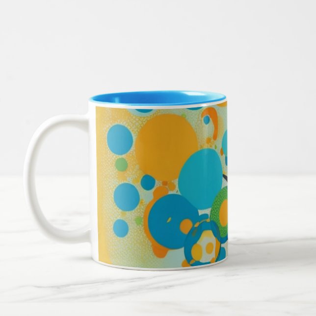 Schaltkreisdesign Zweifarbige Tasse (Links)