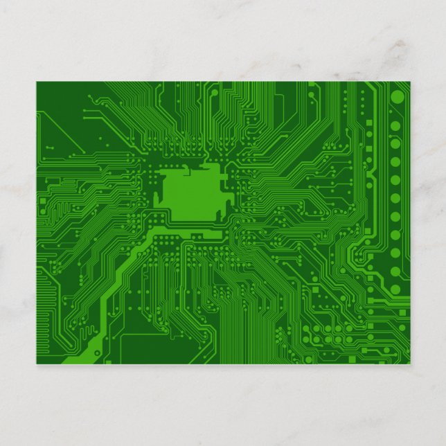Schaltplatine Postkarte (Vorderseite)
