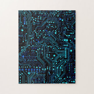 Schaltplatinen-Design-Illustration Kissen Puzzle