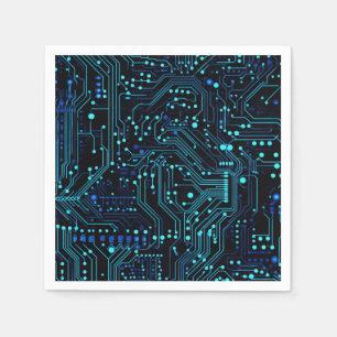 Schaltplattendesign-Illustration Kissen Serviette