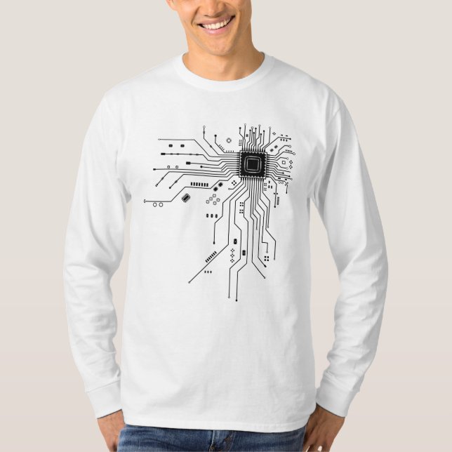 Schaltschrank-Mainboard Computer Science Engineer  T-Shirt (Vorderseite)