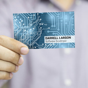 Schalttafel   Blue Lights Code Matrix Visitenkarte