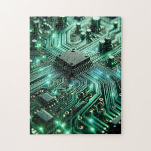 Schalttafel mit grüner Energie Puzzle