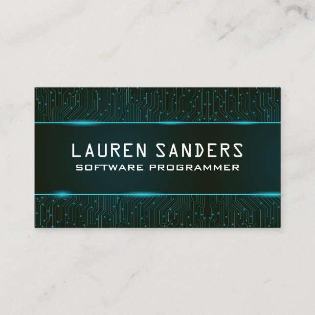 Schalttafel | Technologie Visitenkarte (Vorderseite)