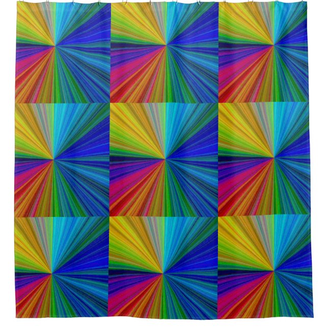 Schaltungsanordnung Gradient Rainbow Duschvorhang (Vorderseite)