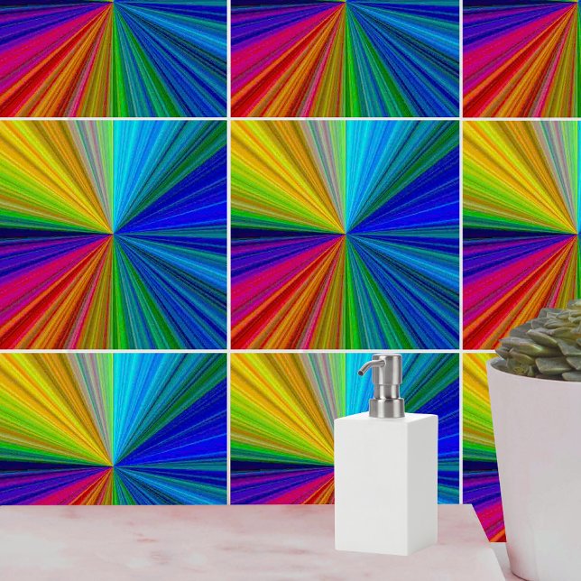 Schaltungsanordnung Gradient Rainbow Fliese (Circular Gradient Rainbow Tile)
