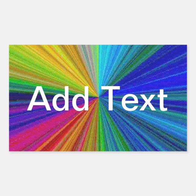 Schaltungsanordnung Gradient Rainbow Rechteckiger Aufkleber (Vorderseite)