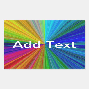 Schaltungsanordnung Gradient Rainbow Rechteckiger Aufkleber