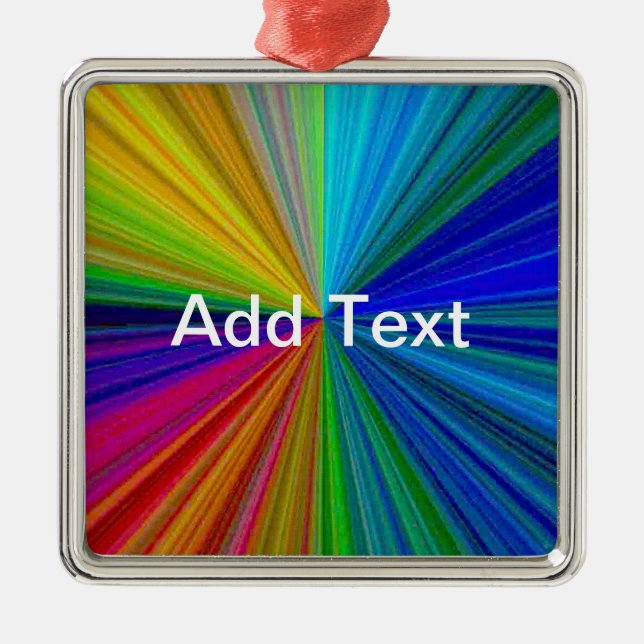 Schaltungsanordnung Gradient Rainbow Silbernes Ornament (Vorne)