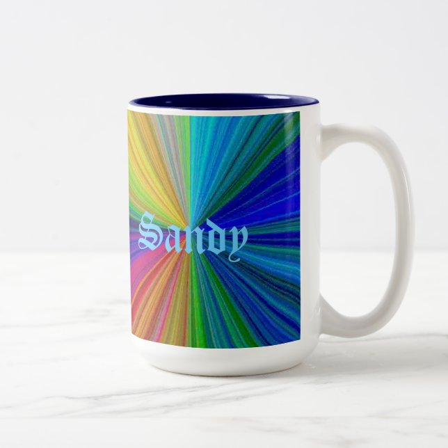 Schaltungsanordnung Gradient Rainbow Zweifarbige Tasse (Rechts)