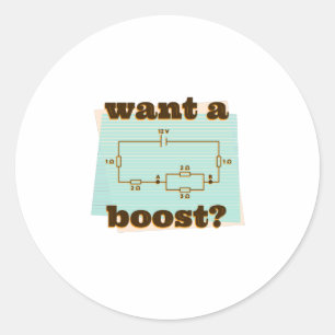 Schaltungstechniker Runder Aufkleber