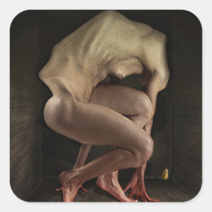 Scham 2012 quadratischer aufkleber