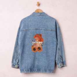 Scham muss die Seite wechseln Jeansjacke