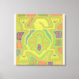 Schamane mit Kind Leinwanddruck