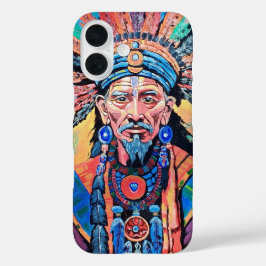 Schamane, Zauberer, Amulett, Magie iPhone 16 Hülle