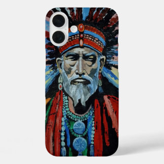 Schamane, Zauberer, Beschützer, Amulett, Großvater iPhone 16 Plus Hülle