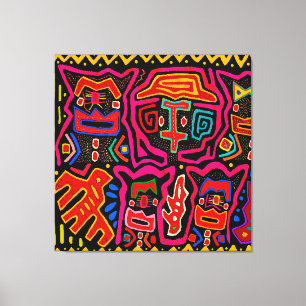 Schamanen-Dämonen-Geister und Träume Leinwanddruck